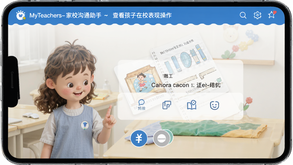 MyTeachers-家校沟通助手查看孩子在校表现操作界面