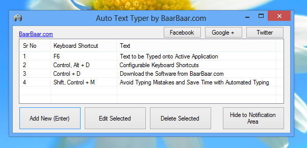 Auto Text Typer���԰�v1.1.0.0 ���°�