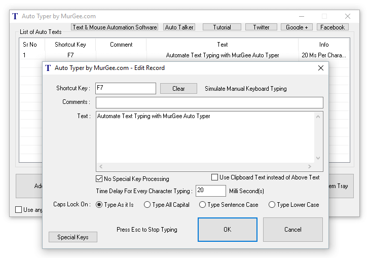 Auto Text Typer���԰�v1.1.0.0 ���°�