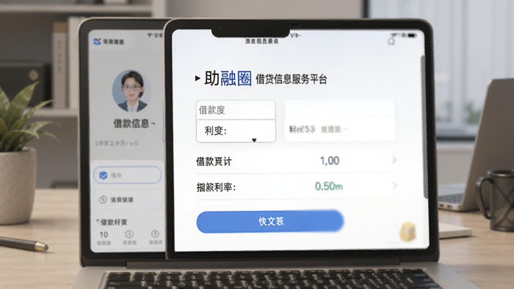 助融圈-借贷信息服务平台 填写借款额度和利率的界面