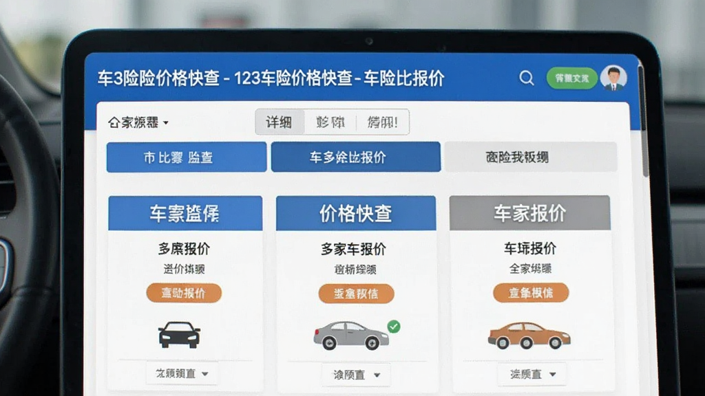 123车险价格快查-车险比价工具 多家车险报价对比明细页面