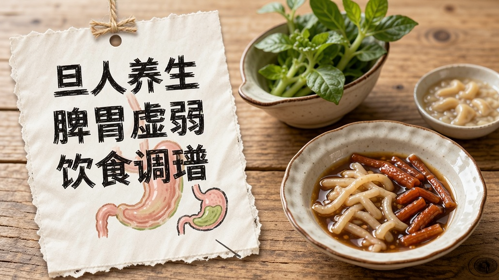 旦人养生脾胃虚弱饮食调理食谱配图