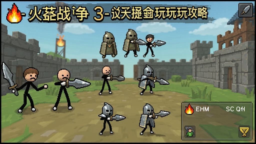 火柴人战斗3-火柴人战争 通关技巧 兵种搭配 玩法攻略 游戏截图