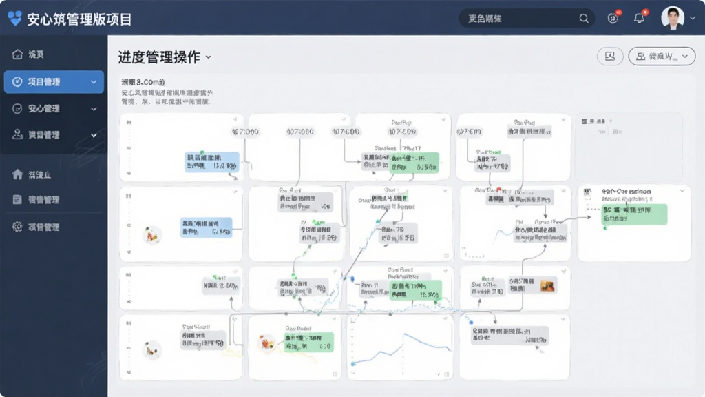 安心筑管理版项目进度管理操作界面