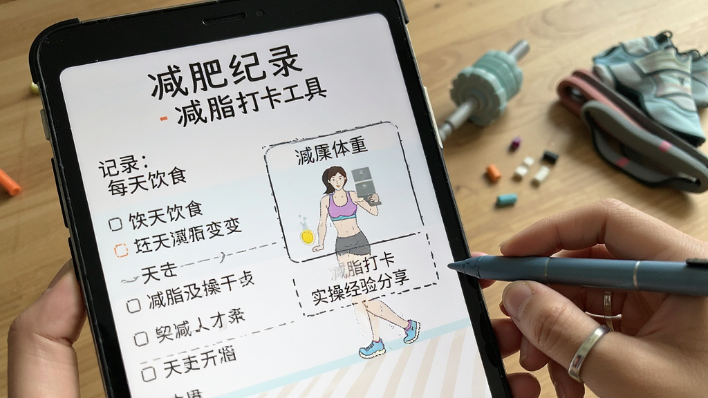 减肥记录-减脂打卡工具 记录每天饮食和体重变化 减脂打卡实操经验分享