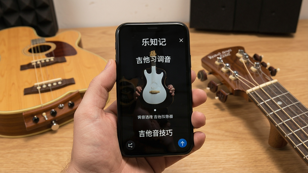 乐知己-吉他学习调音器 调音模式选择 吉他调音技巧