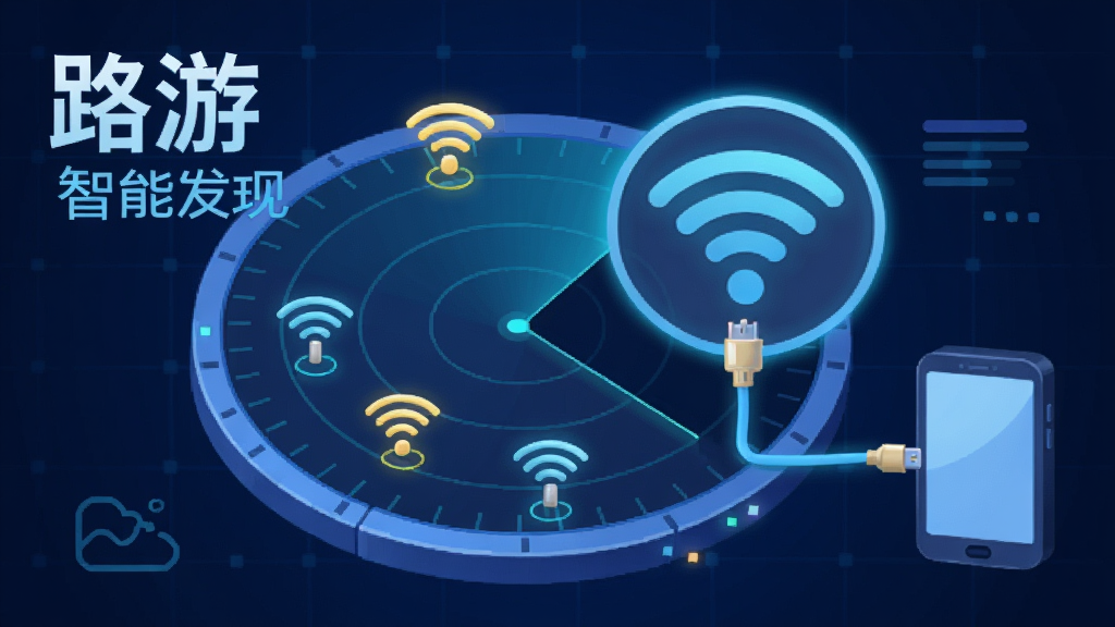 ����������һ����ͨ�����״�ɨ����棬�״ﲨ����ɨ����Χ������ɨ�赽����WiFi�ź�ͼ�겢������ʾ������һ���ź�ͼ�걻�Ŵ����ӳ�һ�����������ӵ�һ���ֻ��ϣ�����������ɫ�Ƽ������񣬷���ƽ���Ҵ�����΢����Ч����ϸ�ھ��£����ʸɾ���ͼƬ��������ʾ��·�Ρ��͡����ܷ��֡���