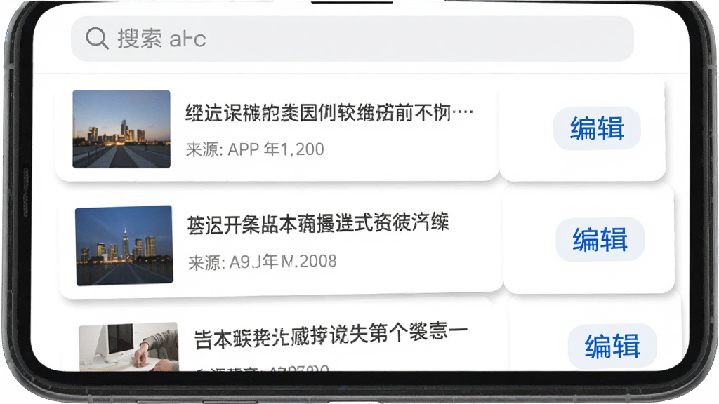 ������APP���ղؼн��棬�ֻ���Ļ��ʾ���ղص������б���ÿƪ�����б������Դ���Ҳ��С��༭����ť�������������򣬱���Ϊ��ɫ���б�������΢����Ӱ�ָ��������ˬ�����ʸɾ����޶���Ԫ��