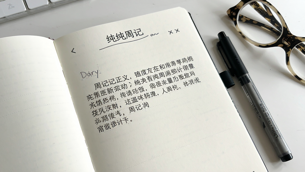 纯纯周记-简约日记本 编辑周记正文界面
