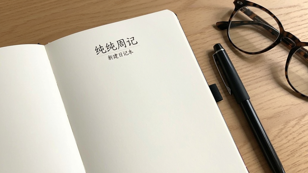 纯纯周记-简约日记本 新建日记本界面
