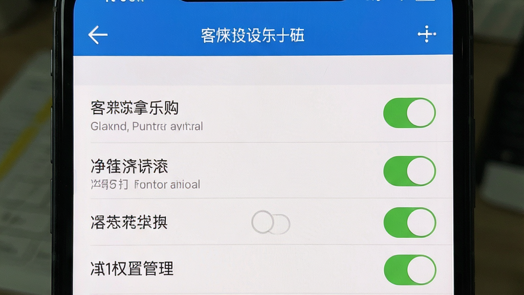 客徕拿乐购 手机设置权限管理界面 布局为列表 排版清晰 风格系统原生 细节显示权限开关 画质干净 无多余元素
