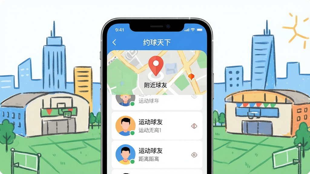 һ��չʾ��Լ�����¡�App����Լ���ܵĽ���ͼ�������������ֻ���Ļ����Ļ����ʾ��ͼ��λͼ��͸�������ͷ���б���ÿ�������Ա߱�ע�˶���Ŀ�;��룬�����ǳ����˶����ݵļ�ʻ����ɫ���������Ű�����������ִ������ʸɾ����޶���Ԫ��
