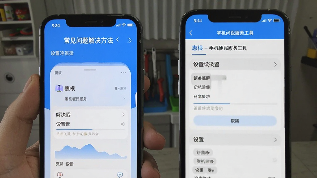 惠根-手机便民服务工具 常见问题解决方法和设置页面