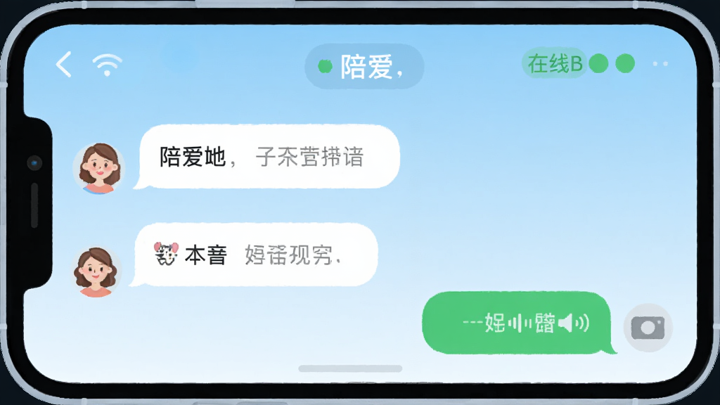һ��չʾ���㰮��App���������ֻ���ͼ���廭���������ֻ���Ļ��ʾ���������ڶԻ���������������ݣ��Ҳ���������Ϣ���ݣ�������ʾ����״̬��������ǳ��ɫ���䣬��������죬�����������޶���Ԫ��