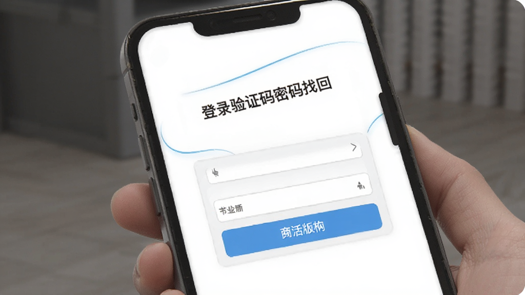 兴业生活商户版登录验证码密码找回界面