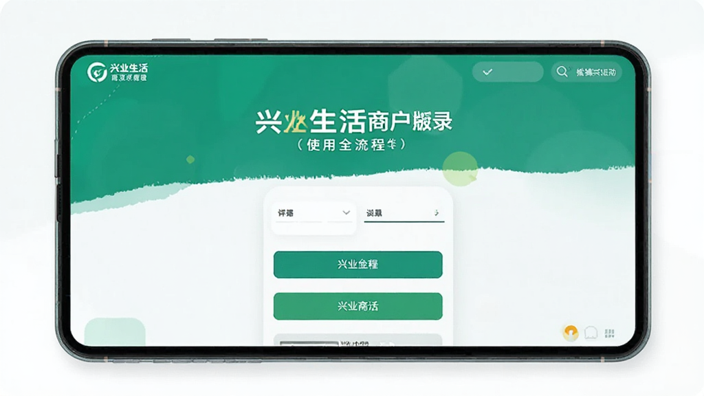 兴业生活商户版登录使用全流程操作界面