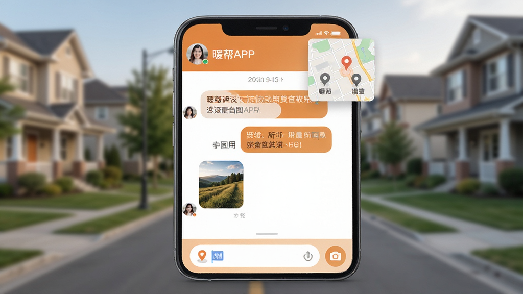 ů��APP�������չʾ���ֻ���Ļ��ʾ�Ի����ڣ��Ի���������������Ϣ��һ��ͼƬ����ͼ���·�������Ա���λ��ͼ������ͼ�꣬���涥����ʾ�Է�ͷ����ǳƣ��Ҳ��е�ͼС����չʾ˫��λ�ñ�ǣ�������ɫΪů�����ɫ��������ִ��������黯��ʾ�����ֵ����������ʸ���ɾ�