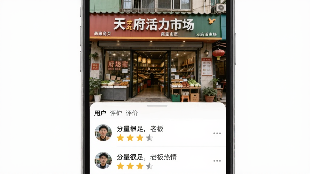 �츮�����г�App���̼�����ҳ����Ļ�ϰ벿��չʾ�̼�����ʵ����Ƭ���°벿�����û������б��������û�ͷ����Ǽ����֣�����������ʾ���������㣬�ϰ����顱�������Ű�����������������������