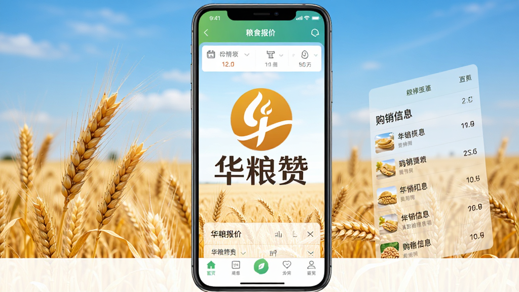 ������ �ֻ�Ӧ��������չʾ�����������ǻ����޵�Logo�����ƣ������ǽ��ɫ����������죬������ʾ��ʳ���鱨�ۡ�������Ϣ�б��͵ײ������������������Ȼ�����ʸɾ��������޶���Ԫ��