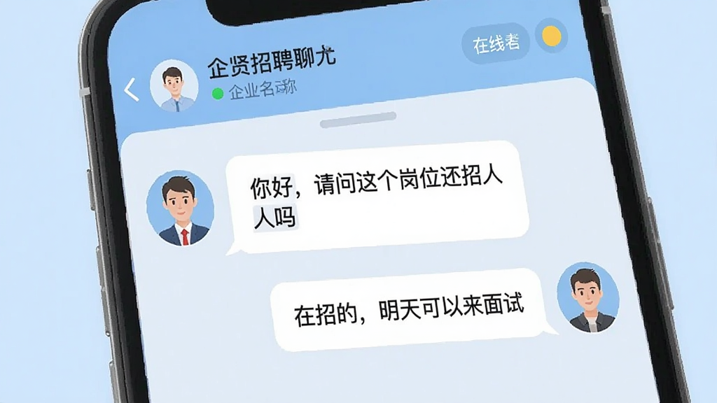 ������Ƹֱ�Ĺ��ܽ��棬�ֻ���Ļ��д����ʾ����Ի����������ְ��ͷ���Ҳ�����ҵ��Ƹ��ͷ���м����������ݣ�����Ϊ����ã����������λ�������𡱡����еģ�������������ԡ�����Ļ�Ϸ���ʾ��ҵ���ƺ�����״̬������Ϊǳ��ɫ������ƽ��ˬ�����ʸɾ�