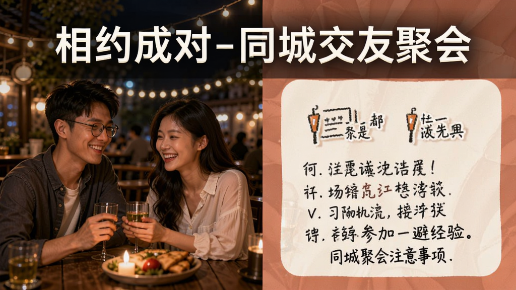 相约成对-同城交友聚会 参加同城聚会注意事项和避坑经验