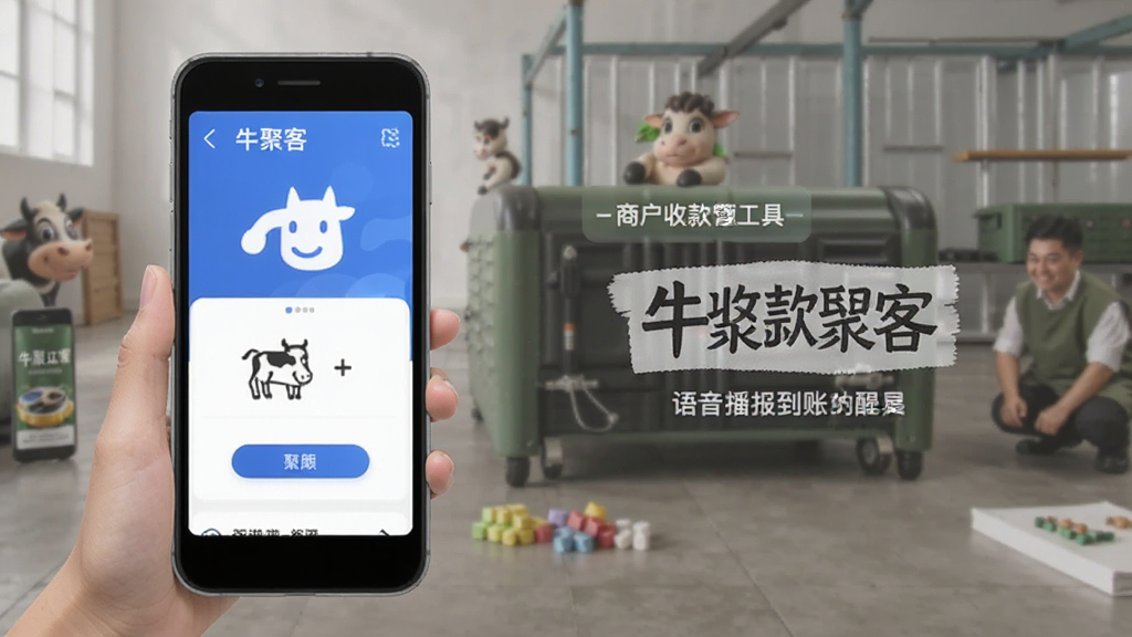 牛聚客-商户收款管理工具 语音播报到账提醒功能展示