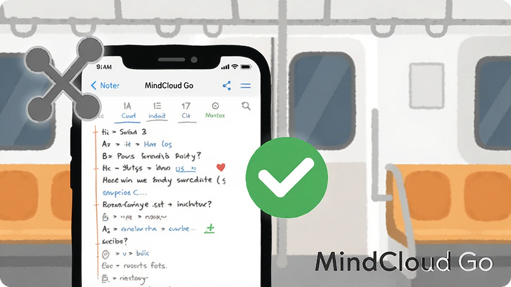 һ��չʾ MindCloud Go ���߿��ù��ܵĲ廭������������һ���ֻ����ֻ���Ļ��ʾ�༭�еıʼǽ��棬�ֻ���Χ��һ����ɫ�Ķ���ͼ���һ����ɫ�ĶԹ�ͼ�꣬��ʾ���߱༭�ѱ��棬�����ǵ�������ļ�Լ�廭��񣬻������½��� MindCloud Go ���������ʸɾ��޶���Ԫ��
