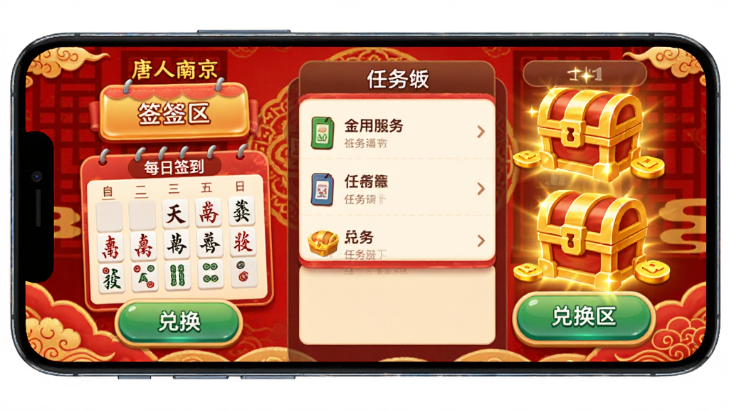 һ��չʾ�����Ͼ��齫�������Ľ����ͼƬ�������������ֻ���Ļ����Ļ����ʾÿ��ǩ�������������б��ͽ�ұ���ͼ�꣬���ַֿ��������Ű���ϵ���������ǩ���������������һ����������ϲ���������ϷUI��ϸ���ϱ�����н�ɫ��Ч����ťԲ�󣬱����Ǻ�ɫ�ͽ�ɫ���й���ͼ�������ʸɾ����޶���Ԫ�ء�