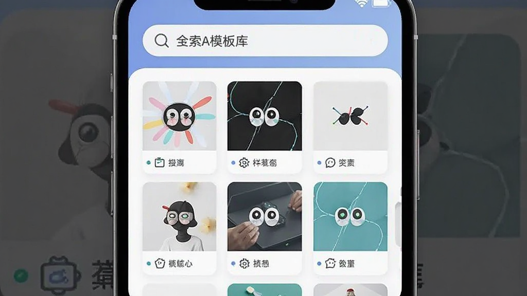ȫ��AIд�� �ೡ��ģ�����棬����Ϊ�ֻ���Ļչʾ���࿨Ƭ�б������ֶ������������м��Ǹ���ģ������ͼ�����Ű����룬����������죬ϸ��ͼ�꾫�£����ʸɾ��޶���Ԫ��