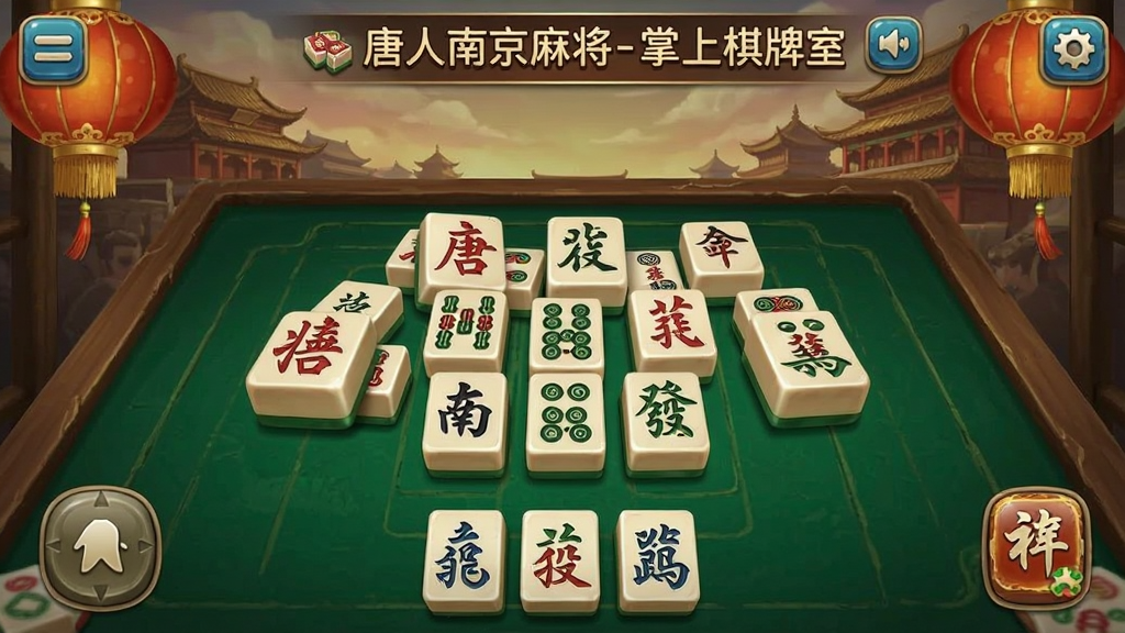 唐人南京麻将-掌上棋牌室 玩法界面操作截图