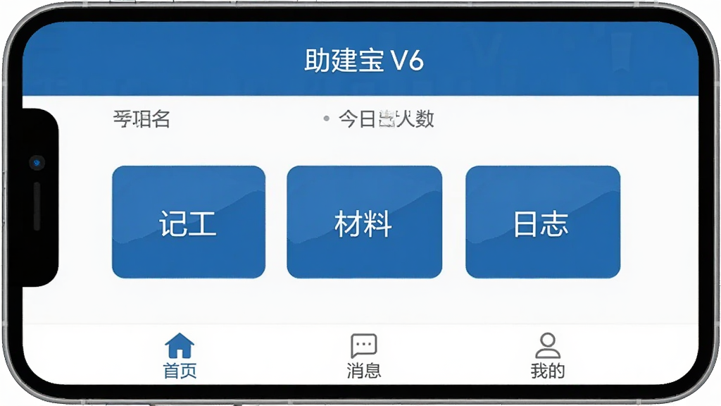 �ֻ���Ļչʾ������V6Ӧ�������棬������ʾ��Ŀ���ƺͽ��ճ����������м��Ǽǹ������ϡ���־������ť���ײ�����������ҳ����Ϣ���ҵ�����ѡ���ɫ��Ϊ�������Ͱ�ɫ������ɾ������޹�浯������ƽ����Ʒ�񣬻��������޶���Ԫ��
