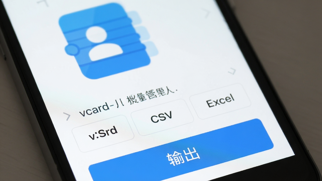 ��ϵ���������� �ֻ���Ļ��ʾ������ϵ�˽��� �ļ���ʽѡ��vCard CSV Excel �·��е�����ť ������ͨѶ¼ͼ�� ��ƽ����� ������ɫ ��������
