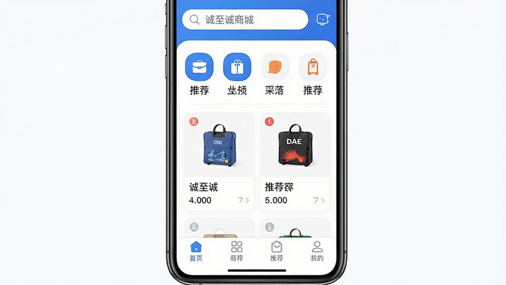 һ���ֻ���Ļչʾ�������̳�App�����棬����������д�š��������̳ǡ����м�����Ʒ����ͼ����Ƽ���Ʒ��Ƭ���ײ���������������������ˬ��࣬������ɫ�����ʸɾ��޶���Ԫ��