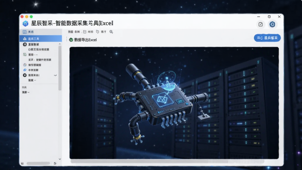 星辰智采-智能数据采集工具 数据导出Excel界面