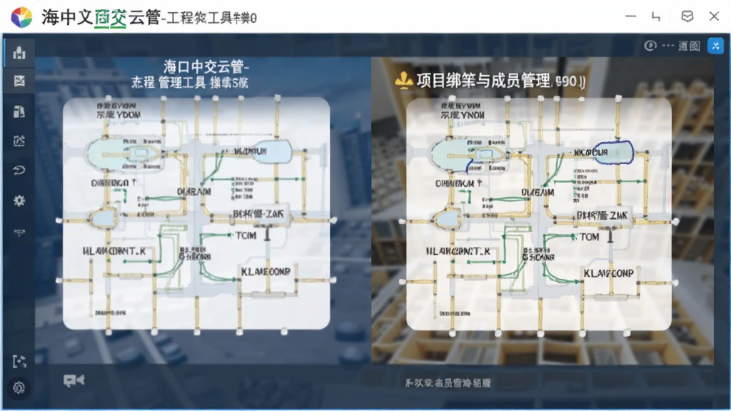 海口中交云管-工程管理工具 项目绑定与成员管理操作截图