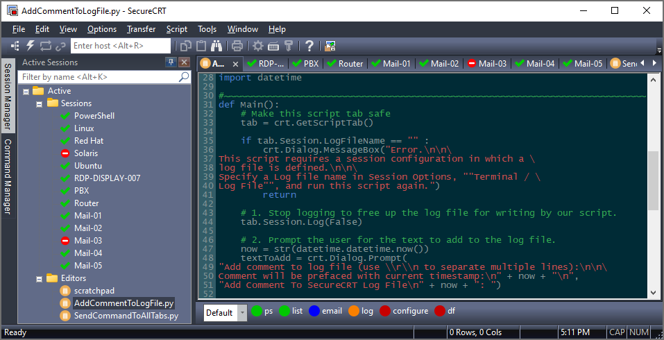 SecureCRT���԰�v9.7.0 �ն˷��湤��
