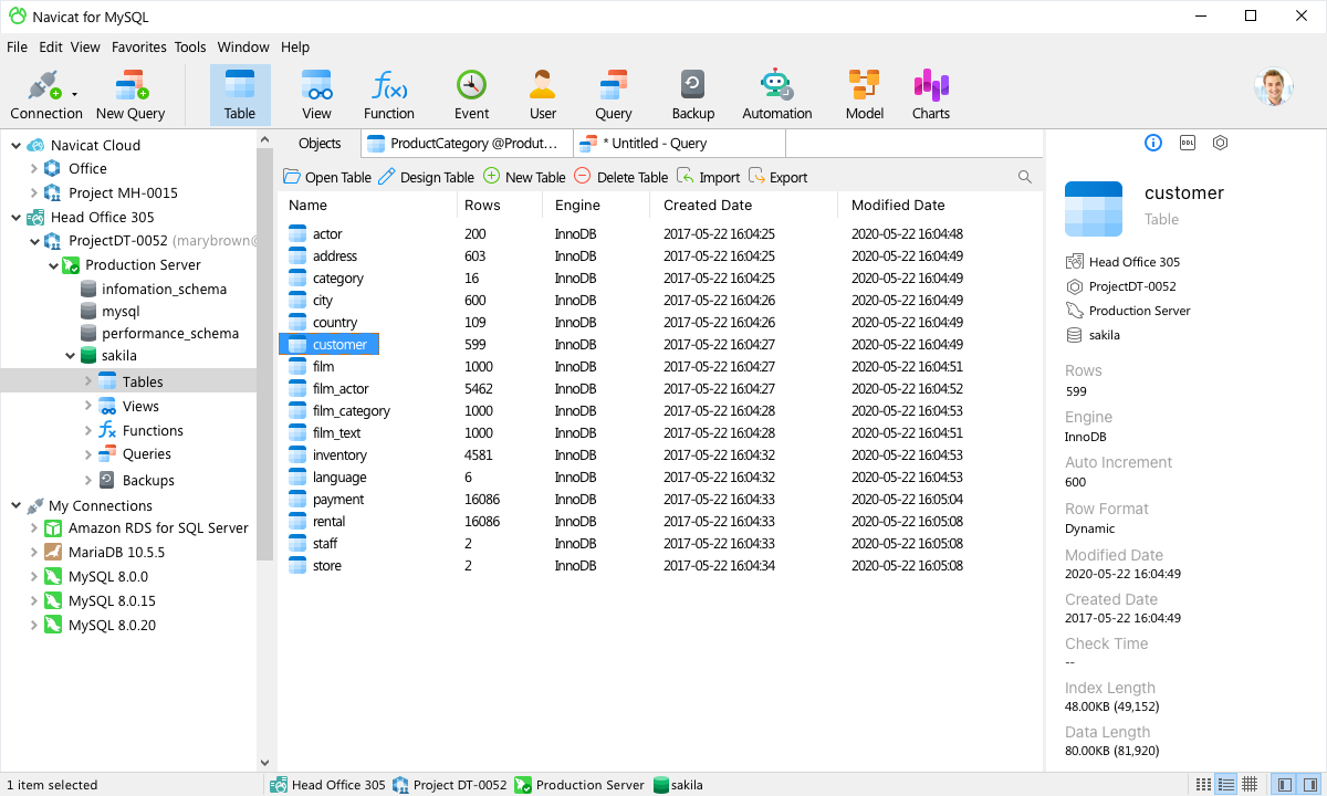 Navicat for MySQLNavicat for MySQL11.2.9 ���ݿ��������