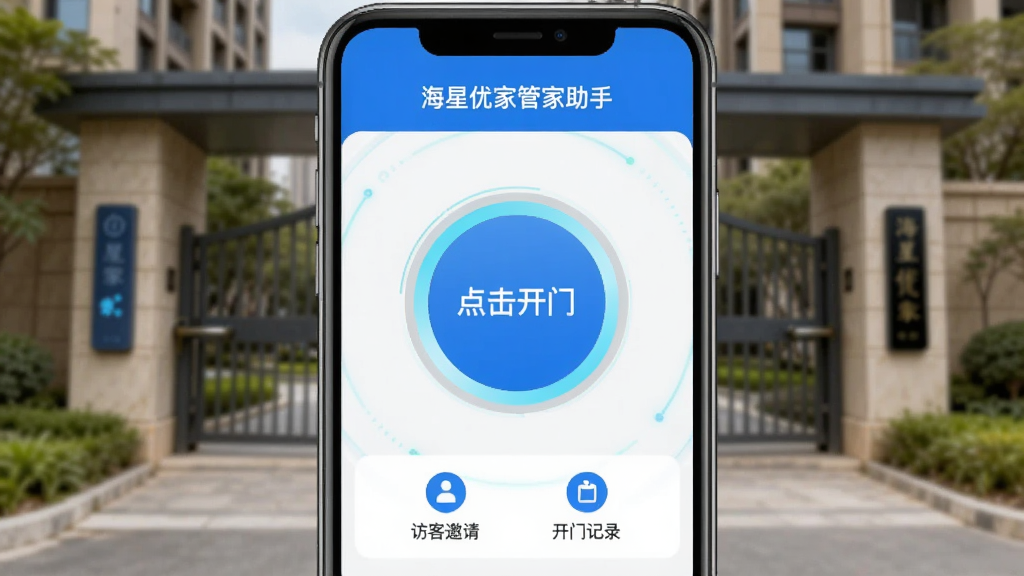 �ֻ���Ļ��ʾ�����żҹܼ����ֵ��Ž����Ž��棬������һ�����Բ�ο��Ű�ť����ť����