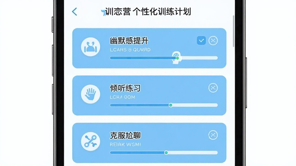 ѵ��Ӫ���Ի�ѵ���ƻ����棬�ֻ���Ļ��ʾѵ���ƻ��б���������Ĭ��������������ϰ���˷����ĵ�����Ƭ��ÿ�ſ�Ƭ����ɽ�������������ɫ�԰�ɫ��ǳ��Ϊ����ͼ���Լ�����ɾ��������������޶���Ԫ��