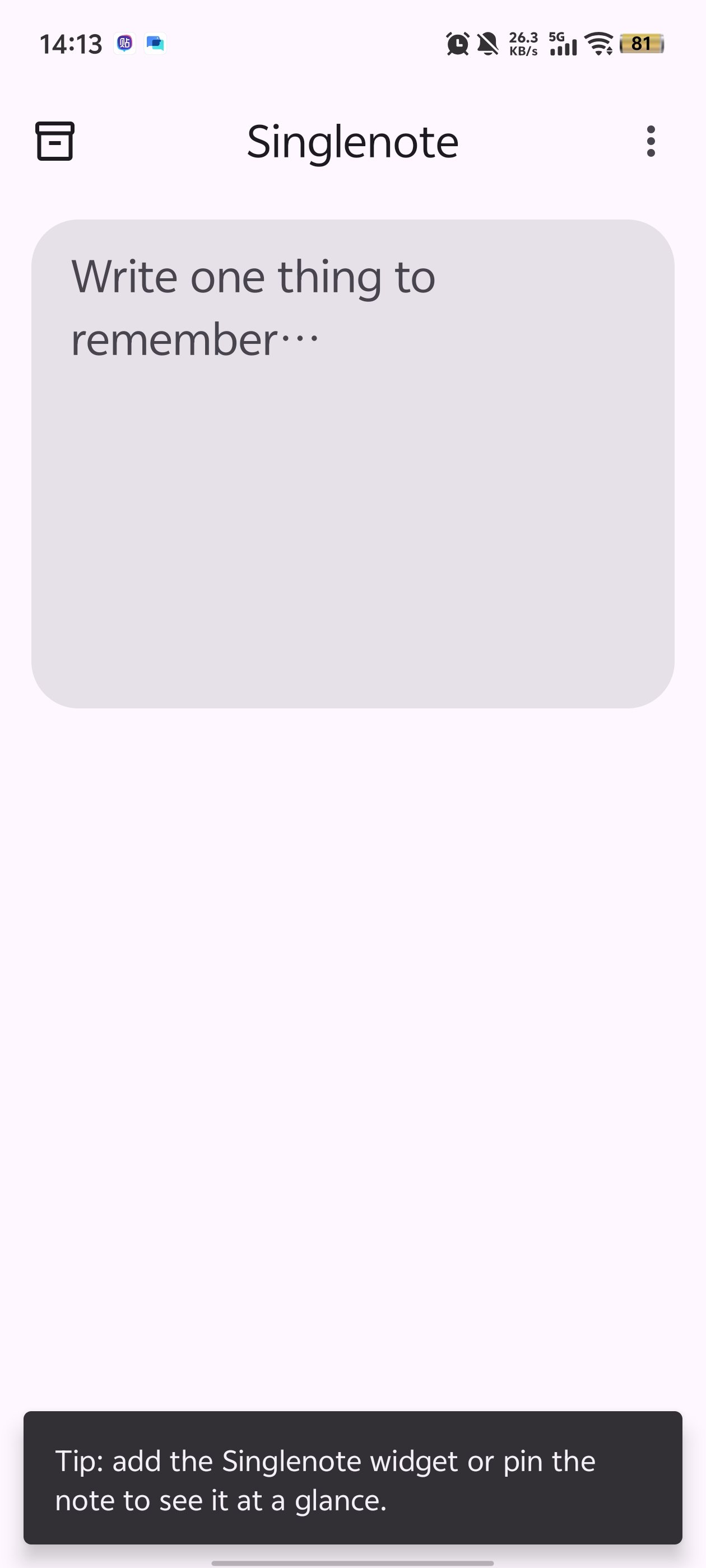 Singlenote���°汾v0.3.1 ��׿��