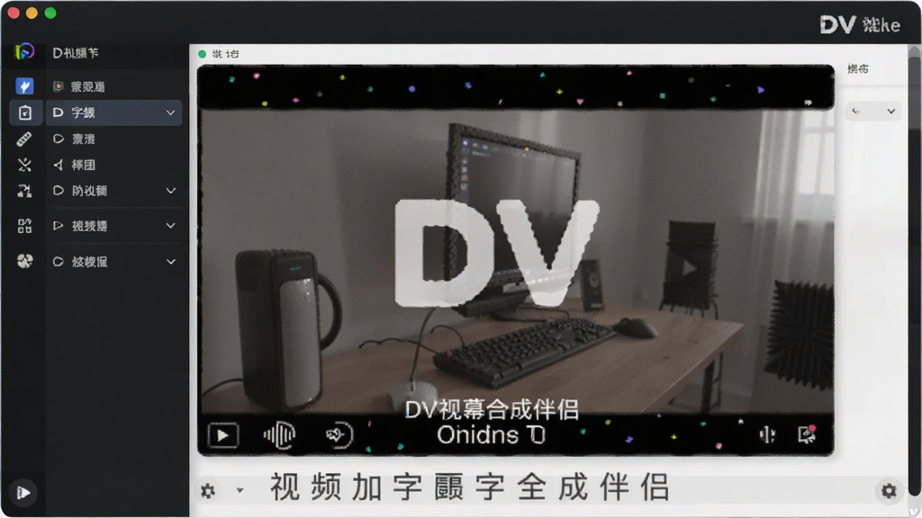 DV��Ƶ��Ļ�ϳɰ��� ��Ƶ����Ļȫ���̲�������չʾ