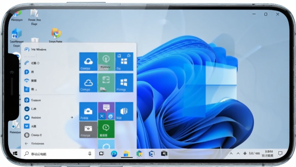 �ƶ��Ƶ���HD�ƶ�Windows������棬�������ֻ�������ʾWindows��ʼ�˵�������ͼ�꣬�����������ɼ�������Ϊ��Լ��ɫ��񣬻��ʸɾ��޶���Ԫ��