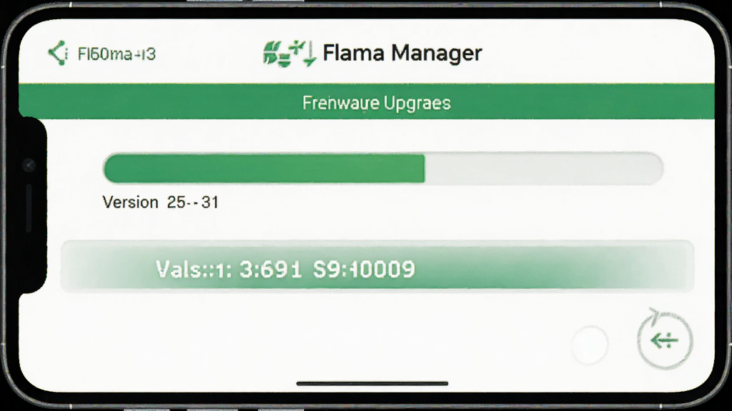 һ��Flamma Manager�̼����������ͼƬ���������ֻ���Ļ��ʾ�������Ͱ汾����Ϣ�������԰�ɫ����ɫΪ���������ˬ����������