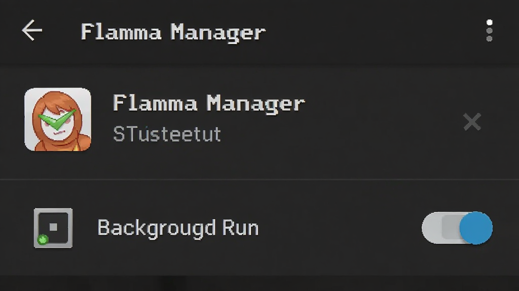 һ��չʾFlamma Manager���ֻ���̨�������õĽ�ͼ����������ʾ��׿ϵͳ��Ӧ�ù������棬Flamma Managerͼ���Ա����������ͺ�̨���п��أ��������������ԭ����׿�����ʸɾ�
