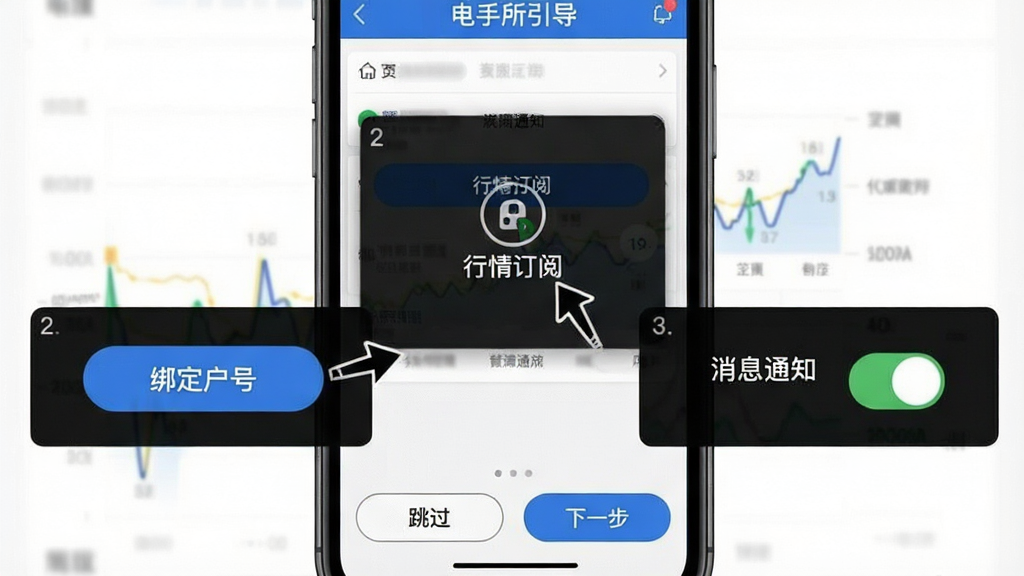 �罻�������������棬�ֻ���Ļ��ʾ�ֲ�������ʾ���㣬��һ����ע���󶨻��š���ťλ�ã��ڶ���ָ�����鶩�ġ���ڣ���������ʾ����Ϣ֪ͨ�����أ������԰�͸����ɫ�ɲ�ͻ���������򣬵ײ�����������һ����ť���������Ѻ����������ʸɾ��޶���Ԫ��