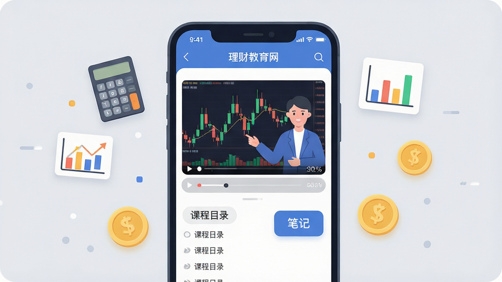 ���ƽ�����ѧϰ������д���������ֻ���Ļ��ʾ���ƽ�����APP�Ŀγ̲���ҳ����Ƶ���ڲ��Ž�ʦ����K��ͼ���·��пγ�Ŀ¼�ͱʼǰ�ť����Ļ�Ա�Ư���ż�������ͼ������ҵ�Сͼ�꣬�����ǵ���ɫ������ƽ����ϸ��Բ�󣬻��ʸɾ��޶���Ԫ��