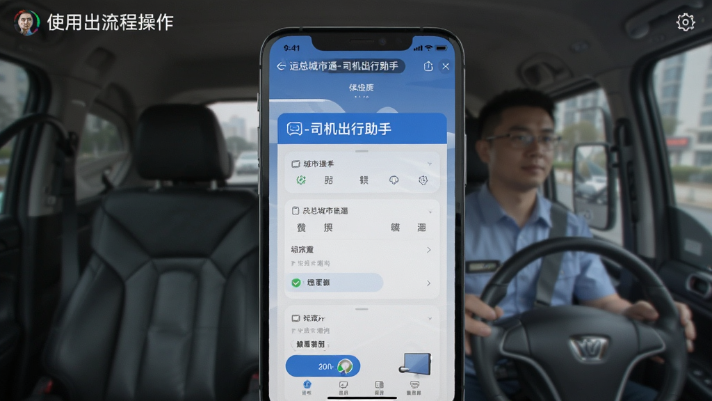 运总城市通-司机出行助手 软件使用全流程操作界面截图