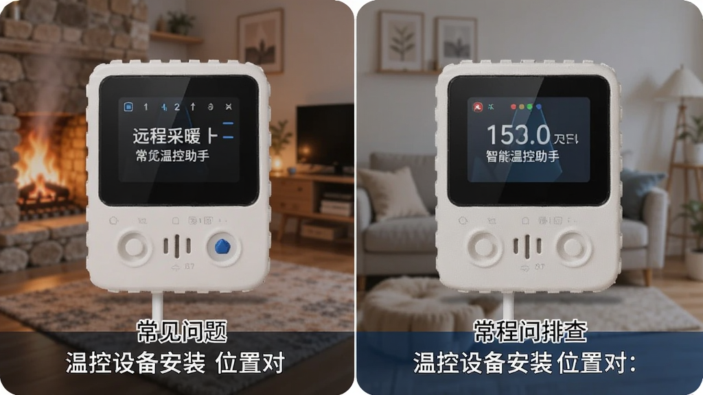 远程采暖-智能温控助手 常见问题排查 温控设备安装位置对比