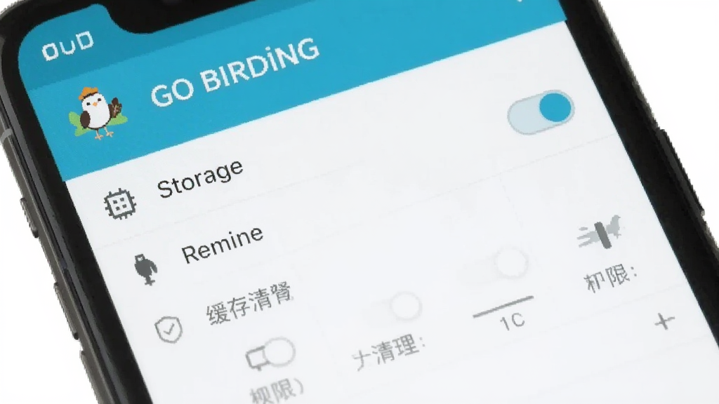 Go Birding Ӧ�����ý����ͼ����ʾ�洢������Ȩ�޿��ء���������ѡ��ֻ���Ļչʾ��������������ƽ�����