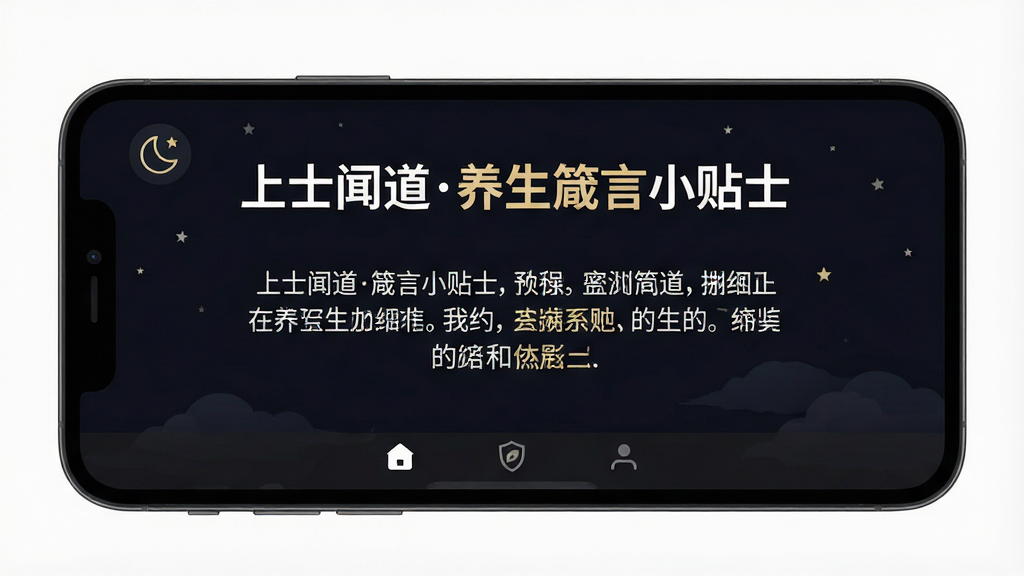 һ���ֻ�Ӧ�ý���չʾͼ�������С���ʿ�ŵ���������С��ʿ������ҹ��ģʽ����ɫ��������ʾ��ɫ�͵���ɫ�����֣����涥��������ͼ�꣬�м����������ݣ��ײ�������ֻ���������ͼ�꣬�������κι�����򵯴�����񼫼򰵺ڣ����ʸɾ��޶���Ԫ��
